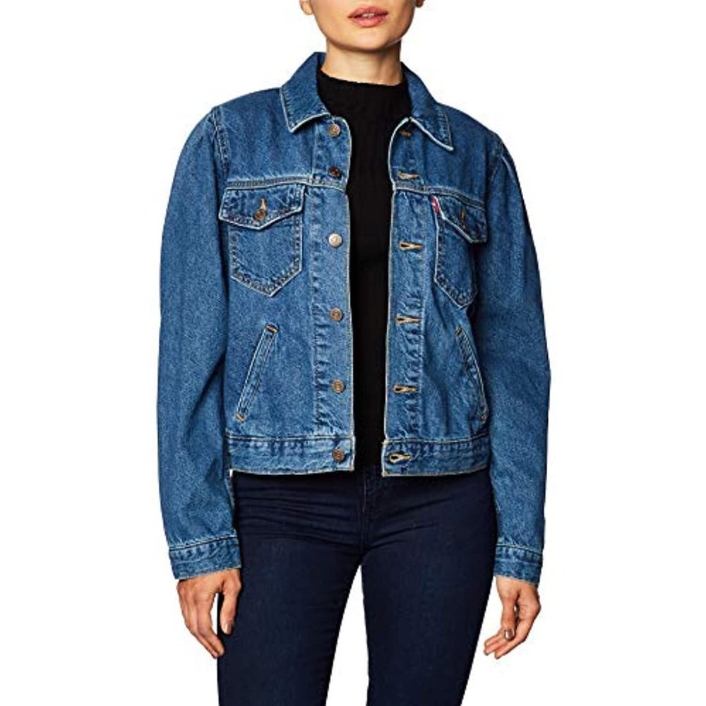 Levi's® Original Puff Sleeve Trucker Isabel Size XS - Picture 2 of 3